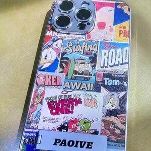 Comic Style Phone Case - Multicolor